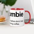 thumbnail image 4 of CafePress - Mombie Mug - 11 oz Ceramic Mug - Novelty Coffee Tea Cup, 4 of 6