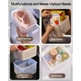 thumbnail image 4 of Contenedores de almacenamiento de alimentos con colador extraíble for nevera, contenedor transparente for guardar frutas, 4 of 7