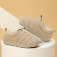 thumbnail image 4 of Unisex Winter Warm Slippers - Men's & Women's Fleece Lined Indoor Outdoor House Shoes with Anti-Slip Sole, 4 of 20