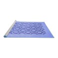 thumbnail image 2 of Ahgly Company Machine Washable Indoor Rectangle Oriental Blue Traditional Area Rugs, 7' x 9', 2 of 4