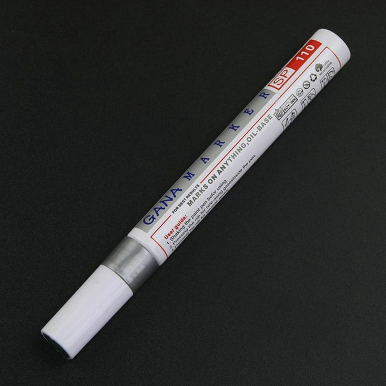 Silver Long Lasting Interior Tire Paint Pen Permanent Water Proof Marker-  Each