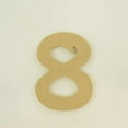 thumbnail image 1 of Package of 1, "8" 10 Inch X 3/4" MDF Numbers In The Waltograph Font | Thick For Art & Craft Project, Made in USA, 1 of 1