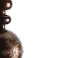 thumbnail image 4 of Vickerman 10 by 2.4" Chocolate Candy Glitter Snowflake Finial 4/Bag. Add some sparkle and shine to your holiday decorating projects with this 10 inch finial ornament. Made with shatterproof plastic. O, 4 of 6