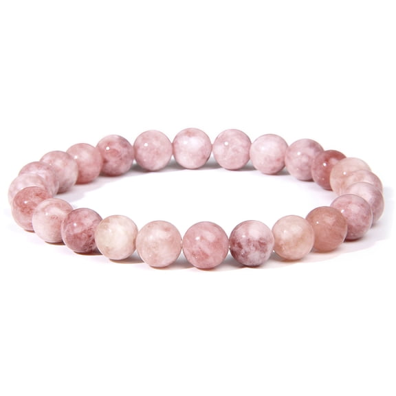 DESIGNICE Ankle Bracelets for Women Plus Size Gold Natural Gemstone Beads Bracelet,Stretch Elastic Bracelets,Adjustable Rope Gemstone Bracelets,Yoga Beaded Bangle Healing Energy for Men,Women