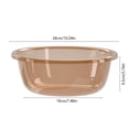 thumbnail image 3 of JZCHUNTOY Thickened Transparent Plastic Multipurpose Basin 1 Piece, BPA-Free Durable Lightweight Washing Tub, Drop Resistant Easy to Clean Container, for Kitchen Bathroom Home Washing Storage Use, 3 of 6