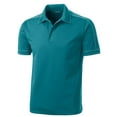 thumbnail image 5 of Sport-Tek ST659 Mens Contrast Stitch Micropique Sport-Wick Polo T-Shirt, Tropic Blue - Medium, 5 of 6