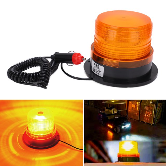 Luz de advertencia luz de advertencia del coche Luz de flash estroboscópica LED Lámpara de emergencia magnética para vehículo de camión universal ANGGREK Otros