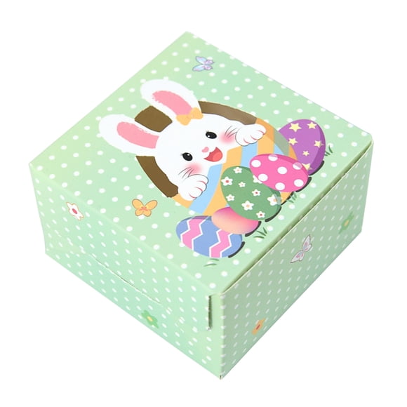 Ensemble de 10 Boîtes à Bonbons Lapin de Pâques en Papier, Contenants-Cadeaux pour Souvenirs de Fête, Porte-Gâteries