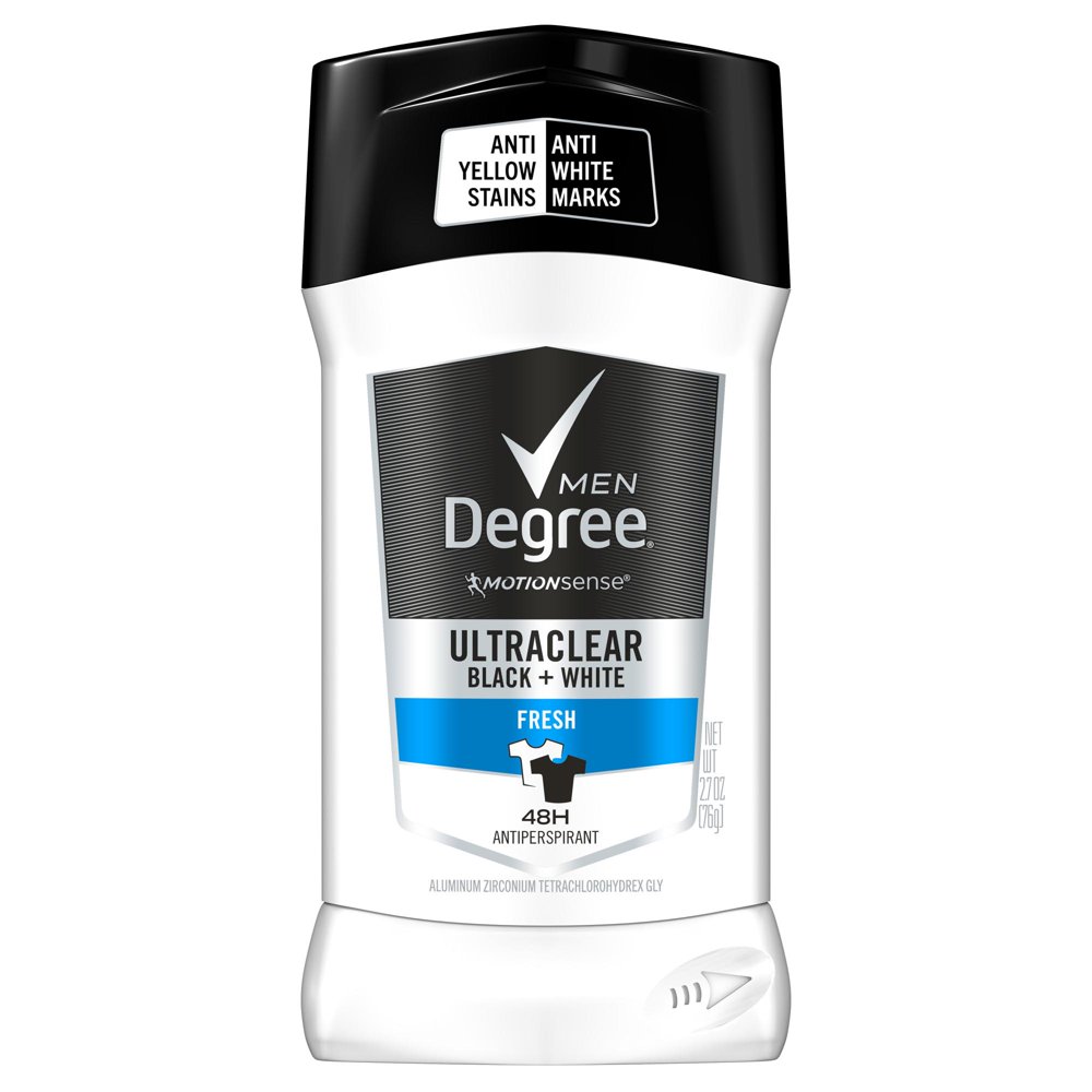 Degree Men Black+White Fresh Antiperspirant Deodorant, 2.7 oz Walmart