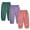 Pink & Purple & Blueish Green, variant on MYGBCPJS 3Pack Boys Girls Cotton Linen Harem Pants Baby Bloomer Trousers Toddler Summer Joggers Bottoms