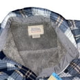 thumbnail image 2 of Boston Traders Men's Polar Bonded Plush Lined Flannel Button Up Shirt Jacket (Insignia Blue, XXL), 2 of 2