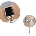 thumbnail image 3 of PINHEN Stainless Steel Bands Compatible with Apple Watch Bands 38mm 40mm 41mm iWatch Series 9/8/7/6/5/4/3/2/1/SE, Dressy Metal Bangle Bracelet Women, 3 of 6