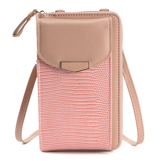 Apuakthei - Bolso bandolera pequeño para teléfono para mujer con ranuras para tarjetas, monedero para teléfono móvil para viajes y compras
