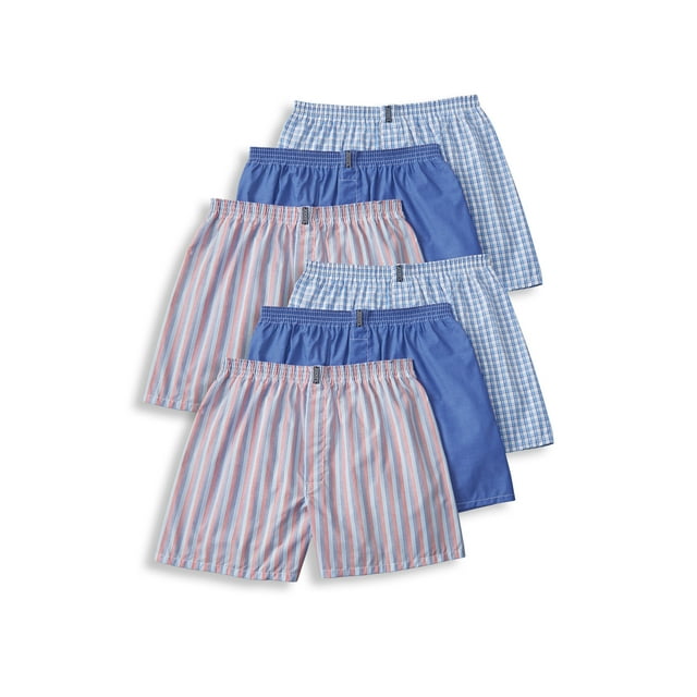 Jockey Boxeurs Classiques pour Hommes à Coupe Complète 5 Po - Lot de 6