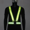 thumbnail image 4 of Chaleco Reflectante Seguridad Ajustable Visibilidad Alta 3 Modos para Corriendo, 4 of 9