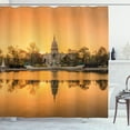 thumbnail image 1 of Ambesonne United States Shower Curtain, American Capital City, 69"Wx75"L, Apricot and Ginger, 1 of 3