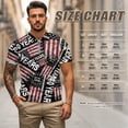 thumbnail image 7 of HUIACONG Vintage American Flag Print Golf Shirts for Men Quarter Zip Short Sleeve Matching Couple Outfits Quick Dry Patriotic Mens Shirts Casual Collared Tops for Golf Outdoor Sports Activities Man L, 7 of 7