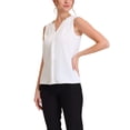 thumbnail image 4 of NOMADIC NOOK Women's 2 Packs Chiffon V Neck Sleeveless Office Work Shirts, 4 of 6