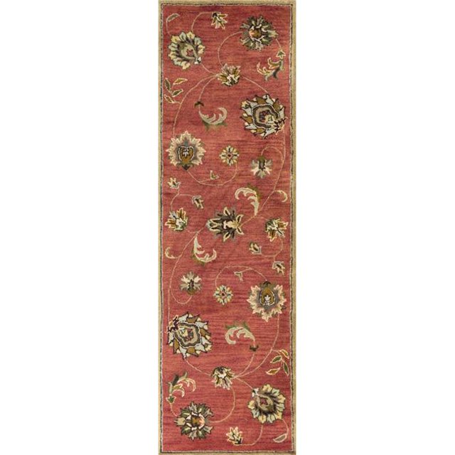 HomeRoots 352319 2 ft. 3 in. x 7 ft. 6 in. Runner Wool Sienna Area Rug
