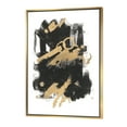 thumbnail image 1 of Toile Encadrée Moderne et Charmant - Dérive Or et Noir, 1 of 3