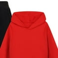 thumbnail image 4 of Gubotare Girls Fall Outfits Girls Warm Clothing Sets Long Sleeves Pullover Hoodie Sweatshirt Hooded Top Elastic Pants 2pcs Pant Sets Size 4T 5T (Red,4-5 Years), 4 of 6