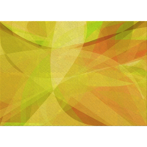 Ahgly Company Indoor Rectangle Patterned Rubber Ducky Yellow Area Rugs, 3' x 5'