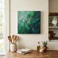 thumbnail image 6 of Olive Green Canvas Wall Art for Living Room Bedroom Bathroom, Green Ombre Shabby Chic Modern Boho Oil Painting Style Canvas Art Wall Decor, Artwork for Walls Home Office Decor, 10"x10", 6 of 9