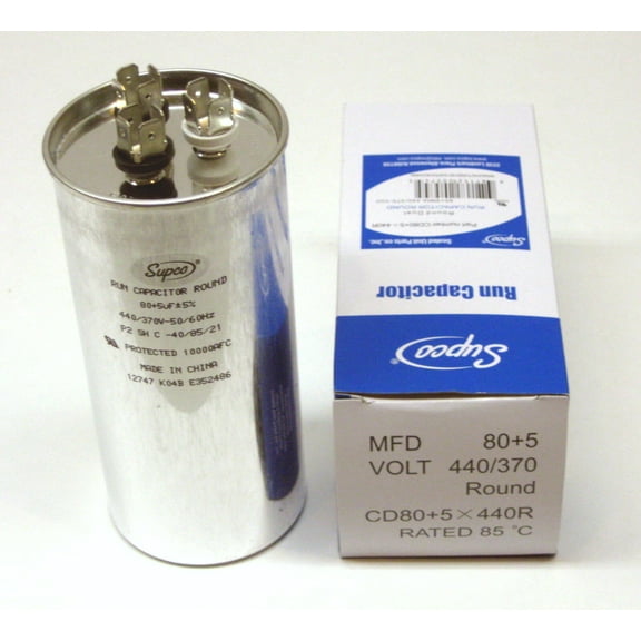 Supco CD80 5X440R 440V Round Dual Run Capacitor