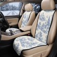 thumbnail image 2 of Xixirimido Blue Toile De Jouy Universal Front Car Seat Protector 2 Piece, Non Slip Quilted Car Seat Covers for Front Seats, Universal Fit, Airbag Compatible, Car Front Seat Cushion, Car Accessories, 2 of 7
