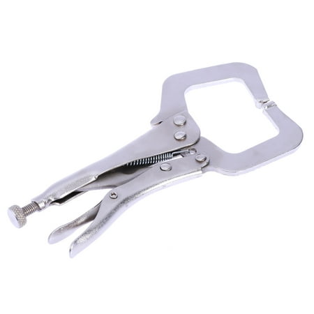 

6 Inch Heavy Duty Locking C-Clamp Face Clamp Steel Locking C-Pliers Vise Grips Locking Plier Wrench Welding Steel Wood Clamp