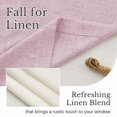 thumbnail image 3 of NICETOWN Linen Valance for Windows, Double Layer Farmhouse Kitchen Valance, Rod Pocket Light Filtering Ventilated Fabric Valance, Pink, 52"x18", 1 Panel, 3 of 8