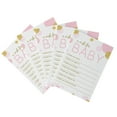 thumbnail image 2 of Pink and Gold Wishes for Baby Shower Activity (20 Pack) Advice and Wish Cards Girls Wishing Well, Birthday Memory Idea - Royal Princess Event Supply Twinkle Little Star (4x6 Size) Paper Clever Party, 2 of 5