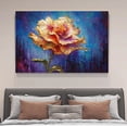 thumbnail image 4 of Golden Flowers Green Leaves Paint Color Halo Canvas Poster Bedroom Decor Sports Landscape Office Room Decor Gift,Frame-style,08x12inch(20x30cm), 4 of 8
