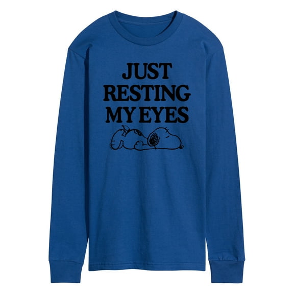 Peanuts - Resting My Eyes Snoopy - Men's Long Sleeve T-Shirt