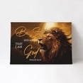 thumbnail image 2 of Be Still and Know That I Am God Framed Canvas Wall Art – Majestic Lion with Crown of Thorns, Psalm 46:10 Inspirational Christian Wall Art, Powerful Faith Decor for Home Office, 2 of 5