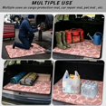 thumbnail image 3 of Garronmavis Pink Floral Paisley Van Cargo Liner Vintage Boho Trunk Protection Cover All Weather Trunk Mat For SUV Camping Tailgate Events, 3 of 7