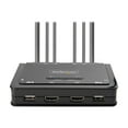 thumbnail image 2 of StarTech.com 2-Port Dual-Monitor HDMI Cable KVM Switch, 4K 60Hz, Compact KVM with 5ft/1.5m Integrated Host Cables, Bus Powered, 2 of 6