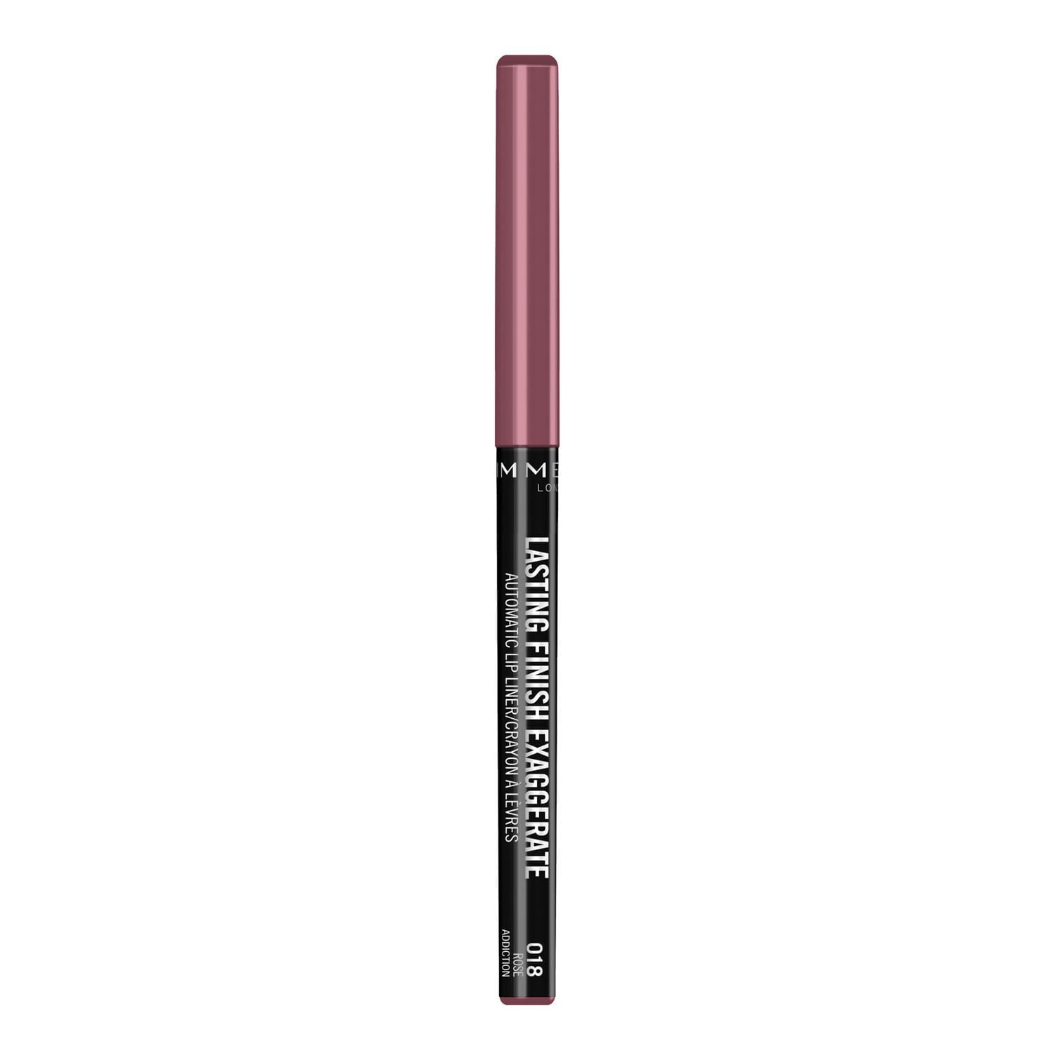 Rimmel Lasting Finish Exaggerate Automatic Lip Liner, creamy, combination of waxes, volatile silicone & vitamins (E,C), 100% Cruety-Free, Long-wearing Liner