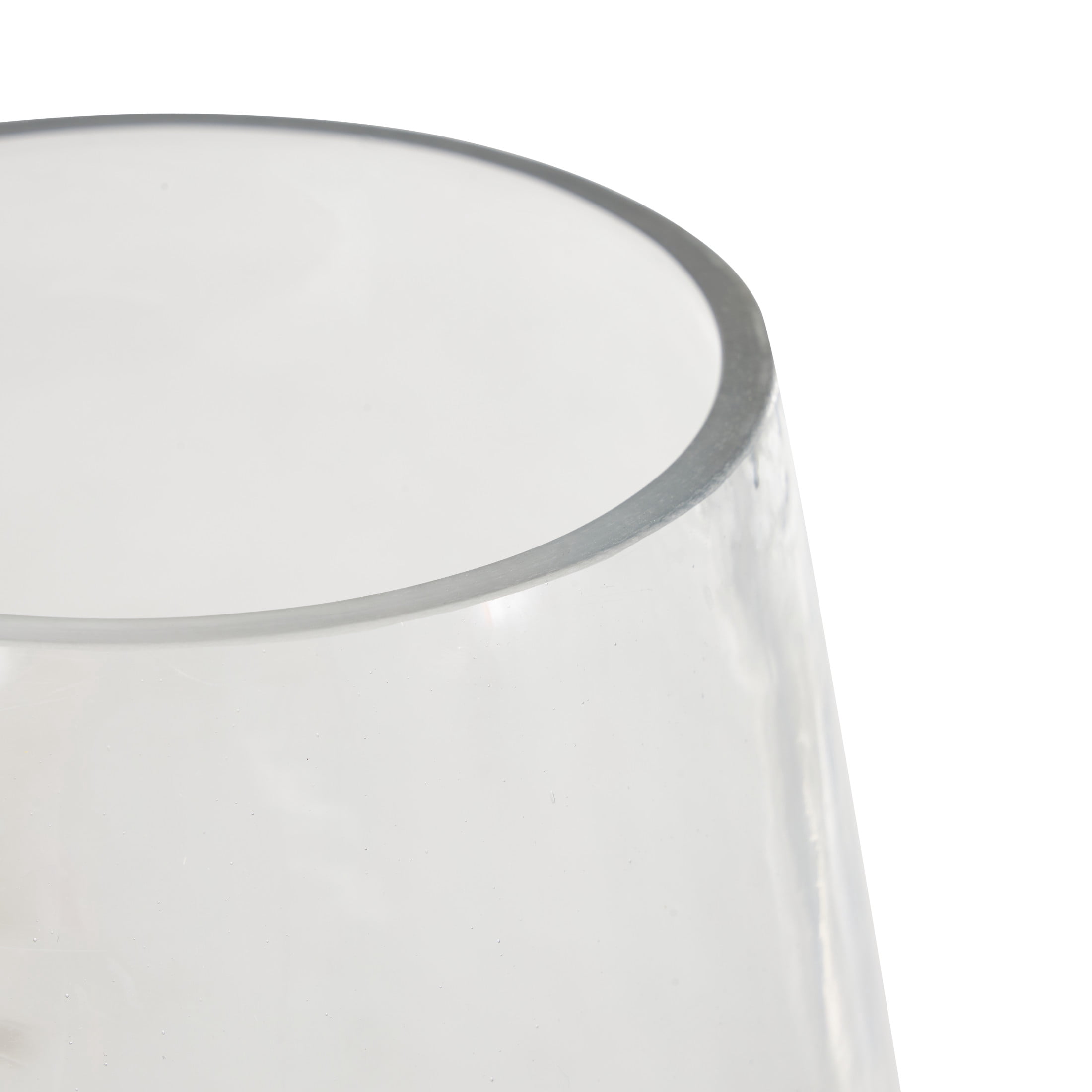 DecMode 12" Cone Shaped Glass Vase