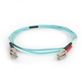 thumbnail image 1 of 8 m LC-LC 50-125 OM4 Duplex Multimode PVC Fiber Optic Cable - Aqua, 1 of 1