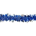 thumbnail image 4 of Menorah Hanukkah Tinsel Garland - 50' x 3.5" - Blue & Silver - Unlit, 4 of 7