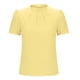 thumbnail image 4 of Blusas de Manga Corta para las Mujeres de la Moda Color Sólido Botón de Verano con Cuello Redondo, Poliéster, 4 of 7