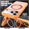 thumbnail image 4 of Magnetic for Apple iPhone 15 Case with Ring Stand, Fits MagSafe Ring, Military-Grade Drop Protection, Build in Kickstand,Slim Matte Finish Shockproof Phone Cover for iPhone 15 6.1'', 4 of 7
