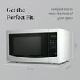 thumbnail image 4 of Farberware 1.1 Cu. Ft. Countertop Microwave Oven – 1000W Power, Auto Cook Settings, Defrost, and Safety Lock – White, 4 of 6