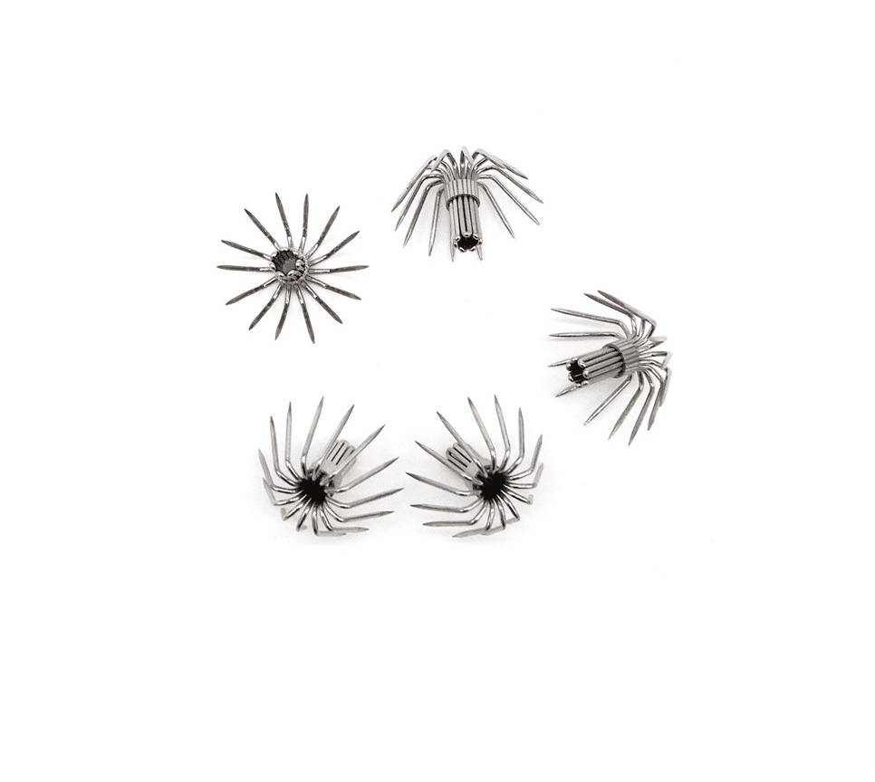 100pcs 12-14 Point Squid Hooks Spider Hook 16-22mm Squid Jig Fishing Tackle