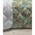 thumbnail image 3 of Burnt Orange Down Alternative Comforter, Woodland Themed Pattern with Autumn Leaves Acorn and Foxes Cartoon, Microfiber Quilt for All Season, 5 Sizes, Dark Cocoa Multicolor, by Ambesonne, 3 of 3