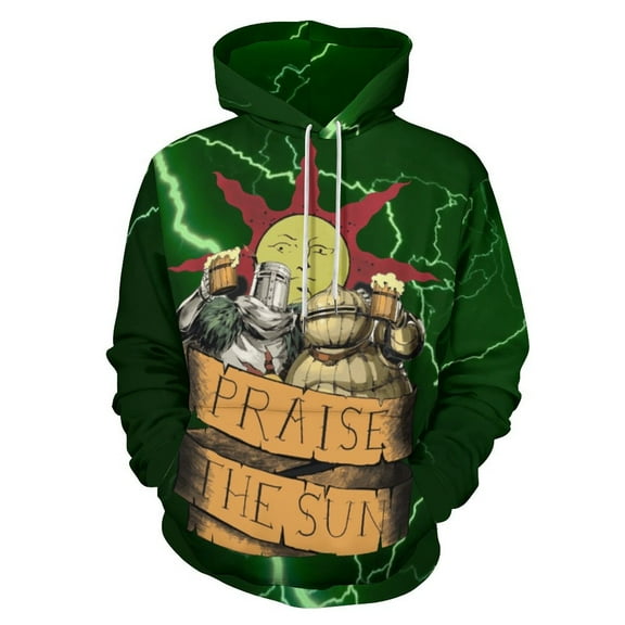 Dark Souls Solaire Siegmeyer Casual Hoodie Jacket Hooded Long Sleeves Sweatshirt Pullover Sweaters Women Men