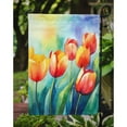 thumbnail image 3 of Tulips in Watercolor Garden Flag 11.25 in x 15.5 in, 3 of 5