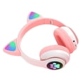 thumbnail image 2 of Auriculares Bluetooth con orejas de gato, transmisión de larga distancia y bajo retardo, auriculares inalámbricos para juegos con Bluetooth para computadora y teléfono, 2 of 10