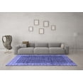 thumbnail image 3 of Ahgly Company Machine Washable Indoor Square Persian Blue Traditional Area Rugs, 8' Square, 3 of 4
